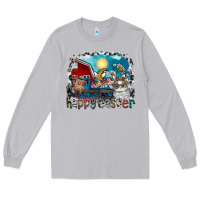 Moon Dust Happy Easter Long Sleeve Tee - CowhideDigitalArt