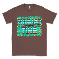 Chestnut summer time glitter pineable Classic Tee - CowCowDesign