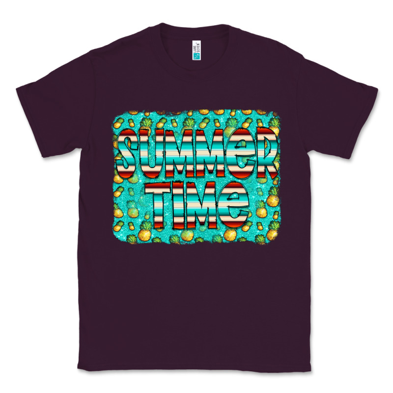 Summer Time Glitter Pineable Classic Tee by CowCowDesign | Teevron