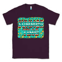 Plum summer time glitter pineable Classic Tee - CowCowDesign