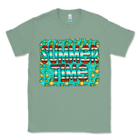 Sage summer time glitter pineable Classic Tee - CowCowDesign