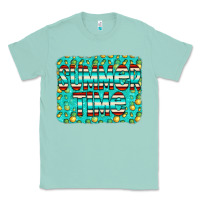 Seafoam summer time glitter pineable Classic Tee - CowCowDesign