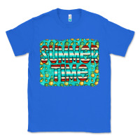 True Royal summer time glitter pineable Classic Tee - CowCowDesign