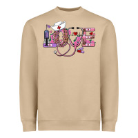 Mushroom valentines day nurse love Heavyweight Sweatshirt - RanaPortraitStore