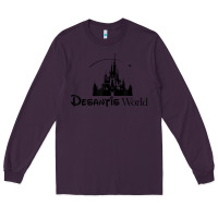 Plum desantis world anti woke corporation political t shirt Long Sleeve Tee - baoMotion