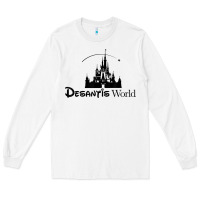 White desantis world anti woke corporation political t shirt Long Sleeve Tee - baoMotion
