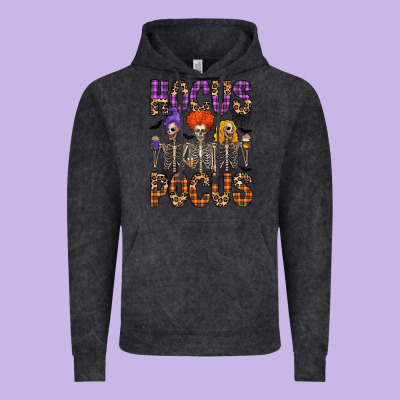 Hocus Pocus Vintage Hoodie Designed By Cowhidedigitalart