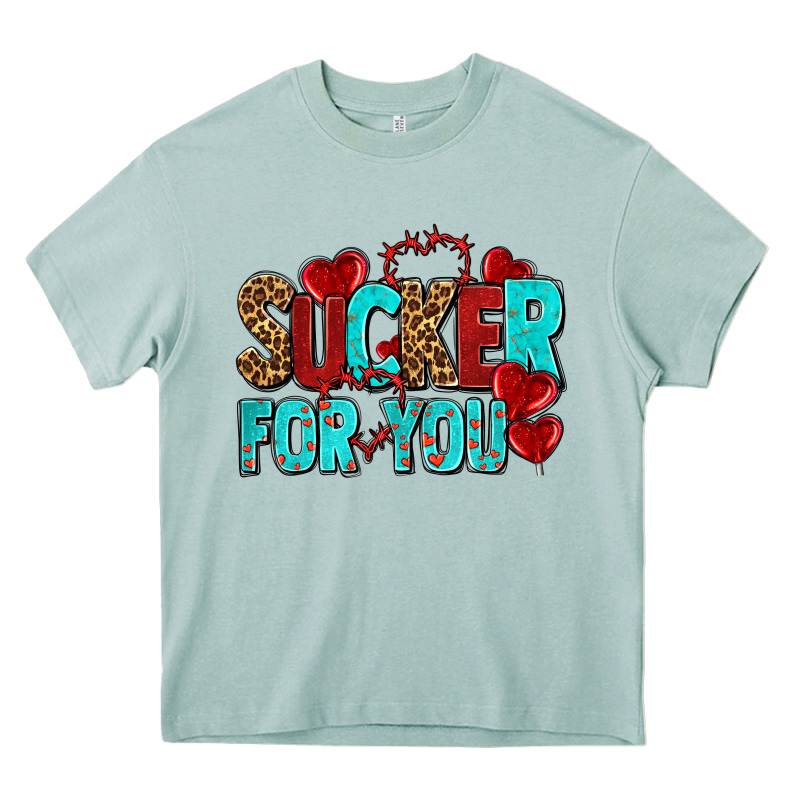Sucker For You Olivia Heavy Core Tee by OliviaCreatesArt | Teevron