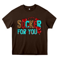 Chocolate Brown sucker for you olivia Heavy Core Tee - OliviaCreatesArt