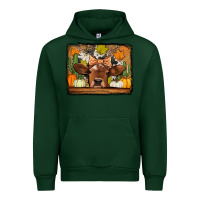 Forest Green fall cow Urban Hoodie - Jasminsmagicworld