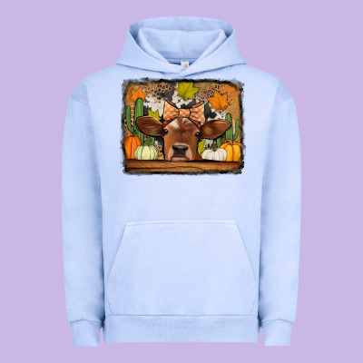 Fall Cow Urban Hoodie Designed By Jasminsmagicworld