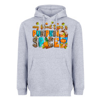 Heather Grey My blood type is pumpkin spice Heavyweight Hoodie - RanaPortraitStore