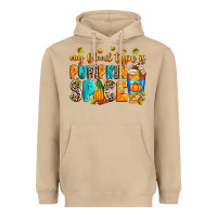 Mushroom My blood type is pumpkin spice Heavyweight Hoodie - RanaPortraitStore