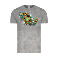 Cloud Rock Guerrero Mexico Sunflower Map Vintage Tee - RanaPortraitStore