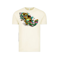 Vintage Arctic Guerrero Mexico Sunflower Map Vintage Tee - RanaPortraitStore