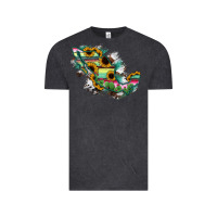Vintage Black Guerrero Mexico Sunflower Map Vintage Tee - RanaPortraitStore