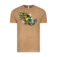 Vintage Camel Guerrero Mexico Sunflower Map Vintage Tee - RanaPortraitStore