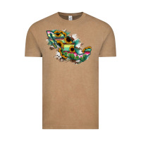 Vintage Coffee Guerrero Mexico Sunflower Map Vintage Tee - RanaPortraitStore