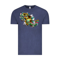 Vintage Denim Guerrero Mexico Sunflower Map Vintage Tee - RanaPortraitStore