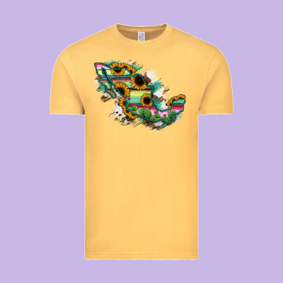 Guerrero Mexico Sunflower Map Vintage Tee Designed By Ranaportraitstore