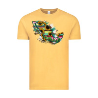 Vintage Mustard Guerrero Mexico Sunflower Map Vintage Tee - RanaPortraitStore