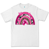White Breast Cancer rainbow Premium Tee - FaDigitalArtStudio