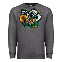 Charcoal Heather soccer hearts Premium Sweatshirt - Jasminsmagicworld