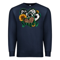 Navy soccer hearts Premium Sweatshirt - Jasminsmagicworld