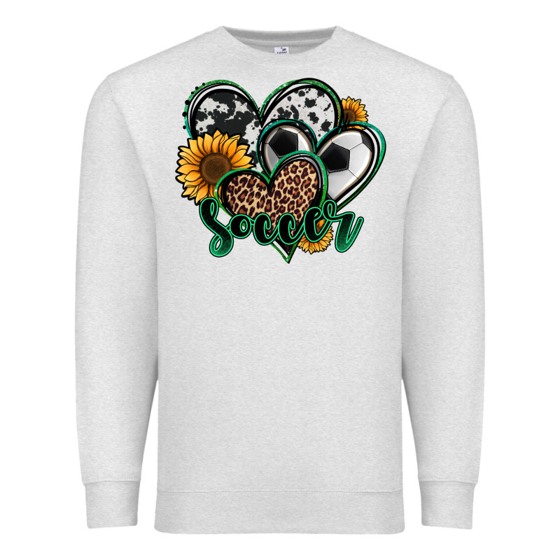 Soccer Hearts Premium Sweatshirt by Jasminsmagicworld | Teevron