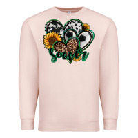 Pale Pink soccer hearts Premium Sweatshirt - Jasminsmagicworld