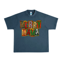 Midnight Navy merry mama Urban Heavy Tee - FaDigitalArtStudio