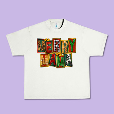 Merry Mama Urban Heavy Tee Designed By Fadigitalartstudio