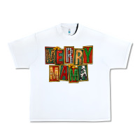 White merry mama Urban Heavy Tee - FaDigitalArtStudio