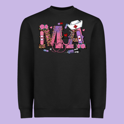 Valentines Day Ma Nurse Heavyweight Sweatshirt Designed By Ranaportraitstore