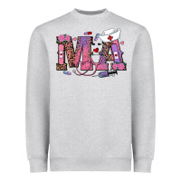 Heather Grey valentines day ma nurse Heavyweight Sweatshirt - RanaPortraitStore