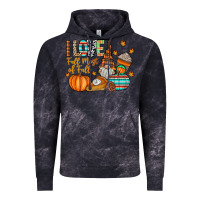 Cloud Black i love fall most of fall Vintage Hoodie - CowhideDigitalArt