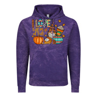 Cloud Purple i love fall most of fall Vintage Hoodie - CowhideDigitalArt