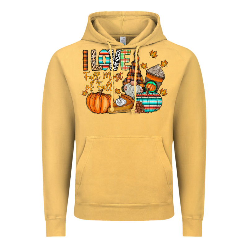 I Love Fall Most Of Fall Vintage Hoodie by CowhideDigitalArt | Teevron