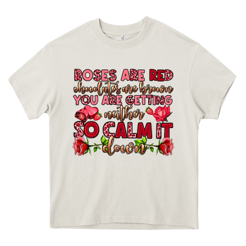 Roses Are Red Chocolates Are Brown Heavy Core Tee by OliviaCreatesArt | Teevron