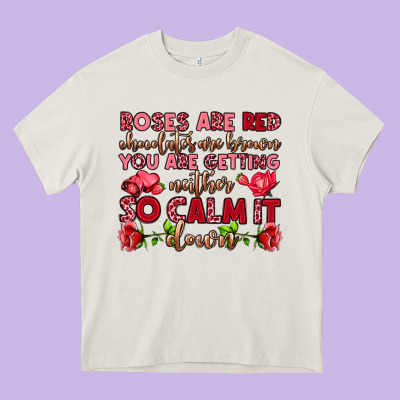 Roses Are Red Chocolates Are Brown Heavy Core Tee Designed By Oliviacreatesart