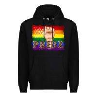 Black lgbtq  flag and hand pride Premium Hoodie - Artiststas