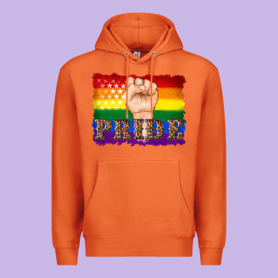 Lgbtq  Flag And Hand Pride Premium Hoodie Designed By Artiststas