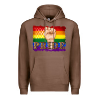 Chestnut lgbtq  flag and hand pride Premium Hoodie - Artiststas
