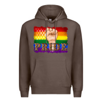 Coffee lgbtq  flag and hand pride Premium Hoodie - Artiststas