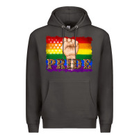 Smoke lgbtq  flag and hand pride Premium Hoodie - Artiststas