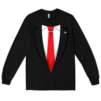 Halloween Trump Suit Shirt Us President Easy Costume T Shirt Long Sleeve Tee | Teevron