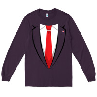 Plum halloween trump suit shirt us president easy costume t shirt Long Sleeve Tee - baoMotion