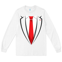 White halloween trump suit shirt us president easy costume t shirt Long Sleeve Tee - baoMotion