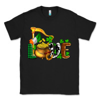 Black St. Patrick's Love and golds Classic Tee - OliviaCreatesArt