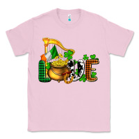 Bubblegum Pink St. Patrick's Love and golds Classic Tee - OliviaCreatesArt